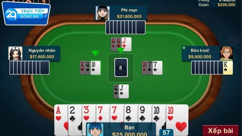 Các game bài phổ biến tại 2Q